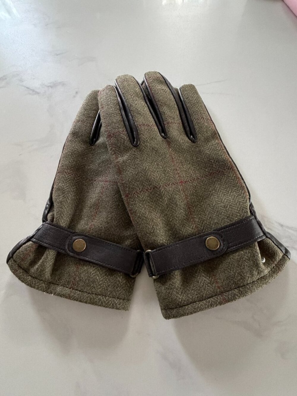 Barbour Deveron Tweed Gloves Men's XL